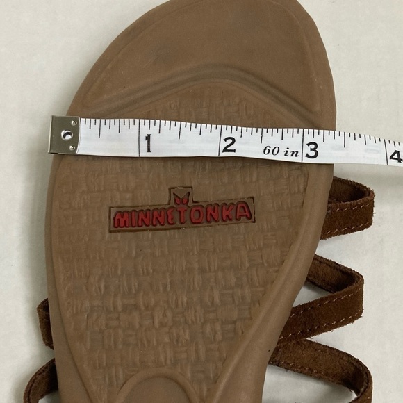 Minnetonka size 7 leather upper beaded sandals - Picture 5 of 7